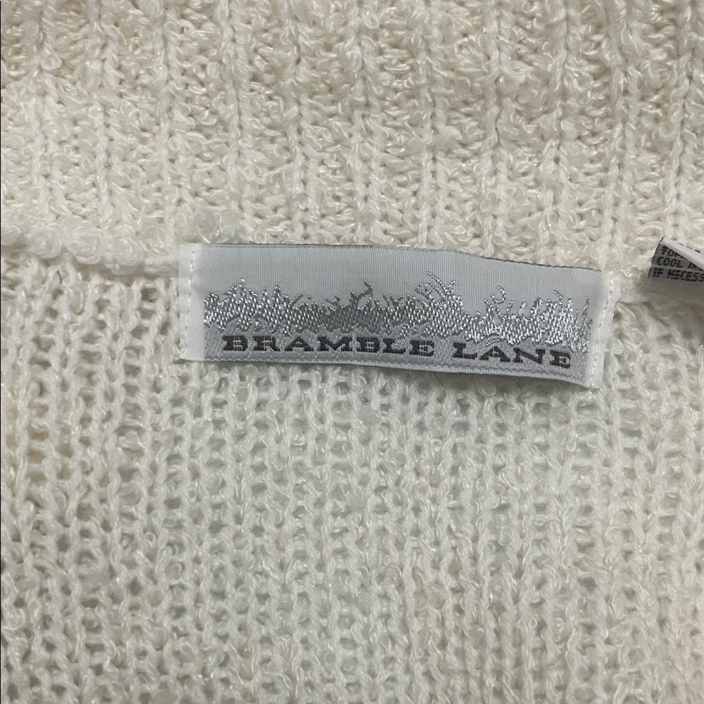Cream Open-Front Women’s Cardigan Sweater - Picture 5 of 8